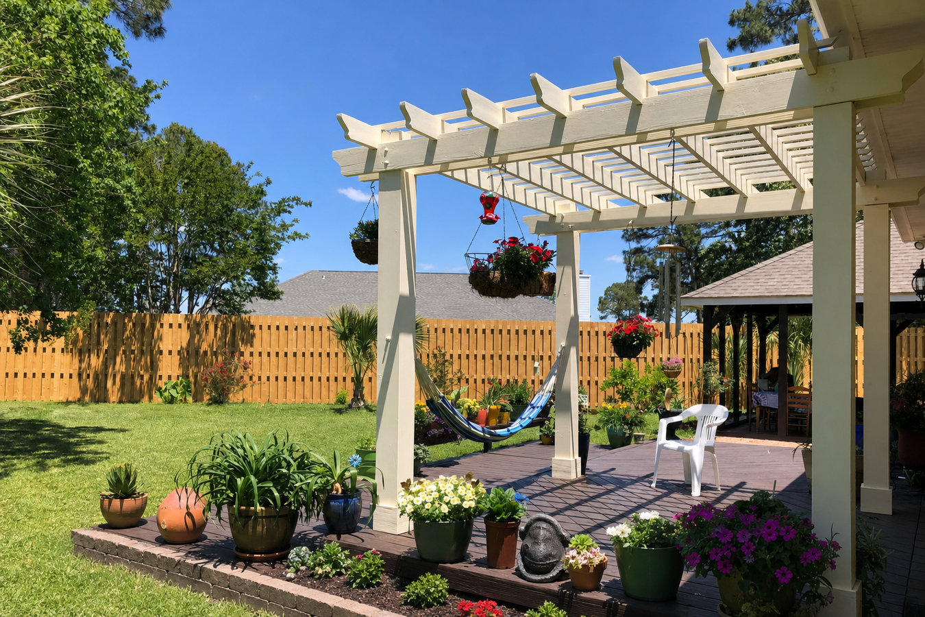 Pergola installation